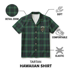 MacAulay Hunting Ancient Tartan Crest Hawaiian Shirt