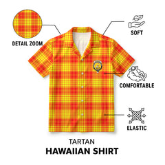MacMillan Clan Tartan Crest Hawaiian Shirt
