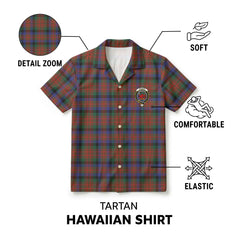 McDuff Hunting Modern Tartan Crest Hawaiian Shirt