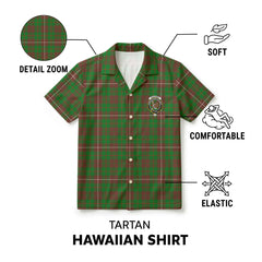 McKinnon Hunting Modern Tartan Crest Hawaiian Shirt
