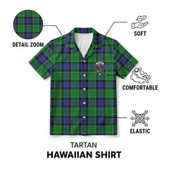 Monteith Tartan Crest Hawaiian Shirt