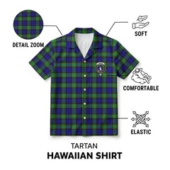 Sempill Modern Tartan Crest Hawaiian Shirt