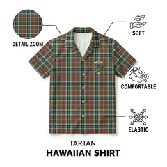 Thomson Hunting Modern Tartan Crest Hawaiian Shirt