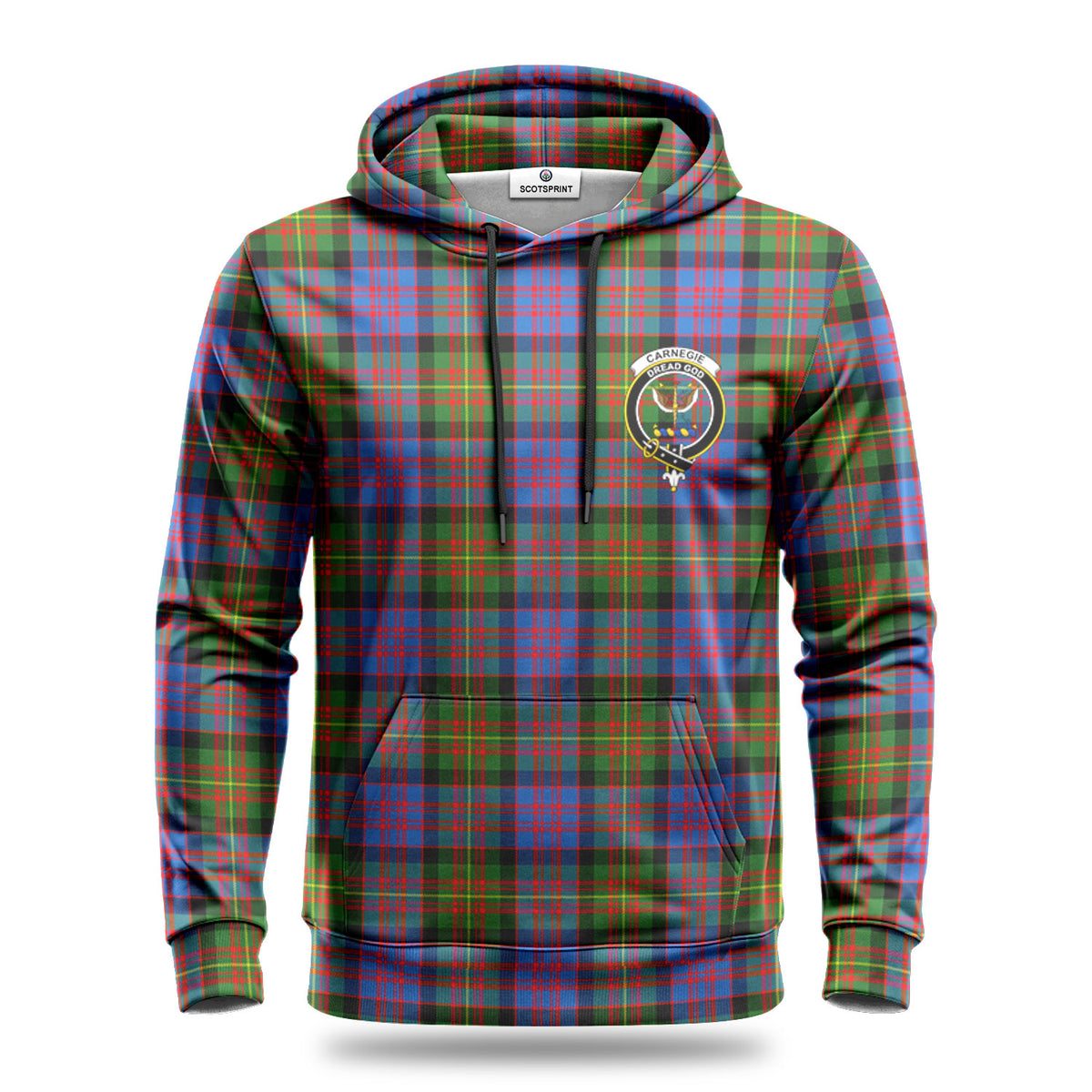 Carnegie Ancient Tartan Crest Hoodie