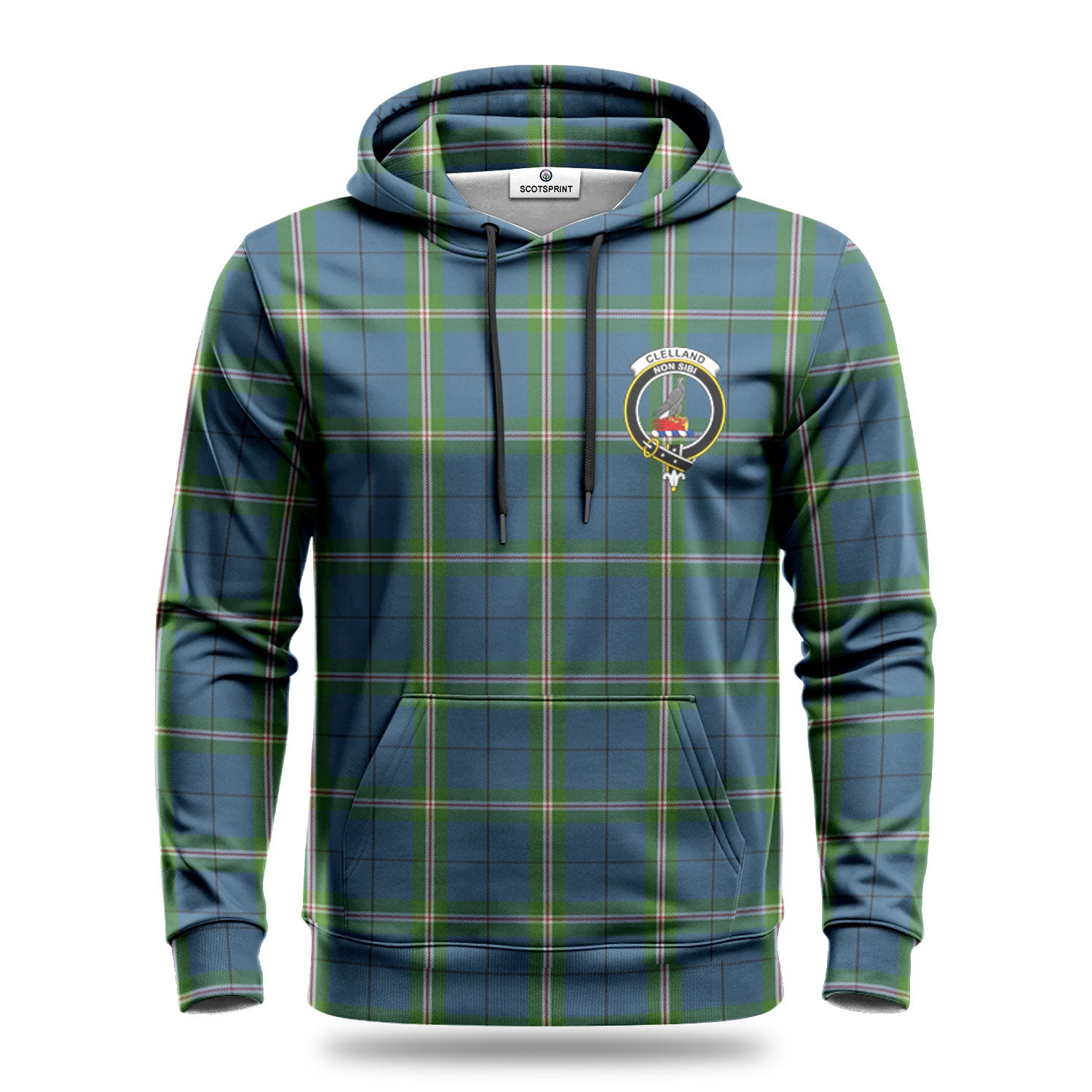 Clelland Tartan Crest Hoodie