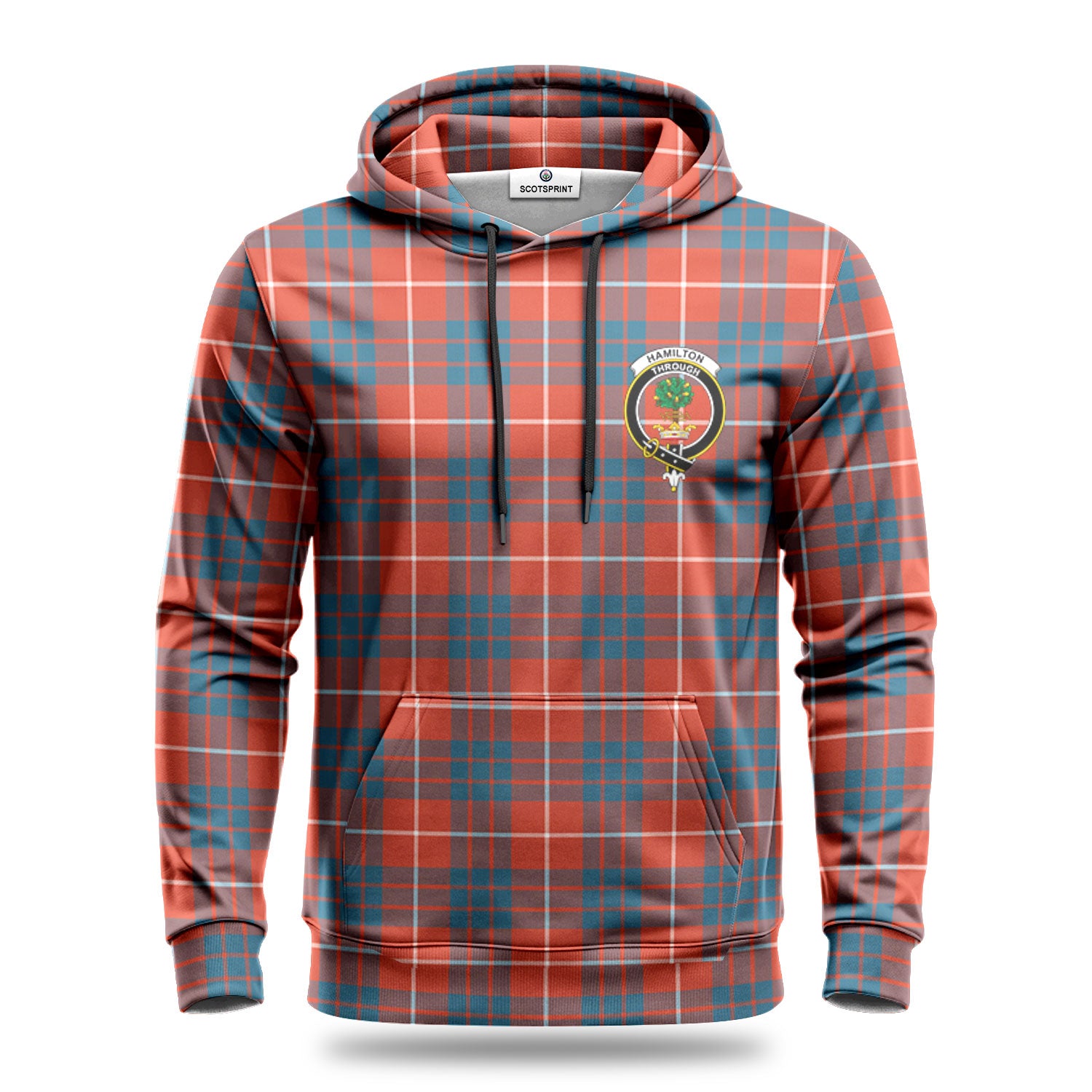 Hamilton Ancient Tartan Crest Hoodie