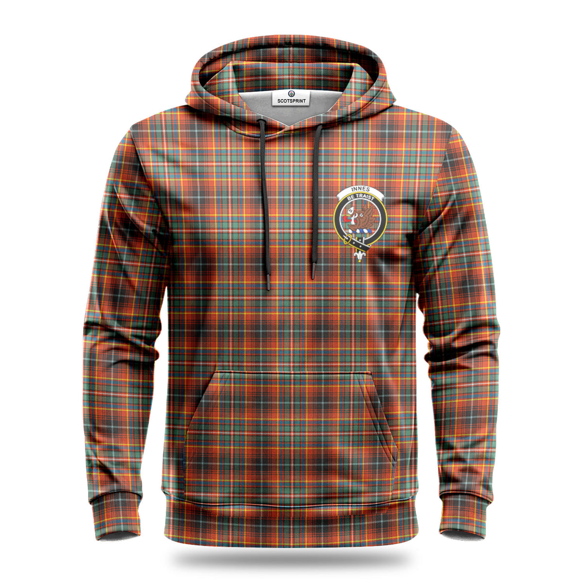 Innes Ancient Tartan Crest Hoodie