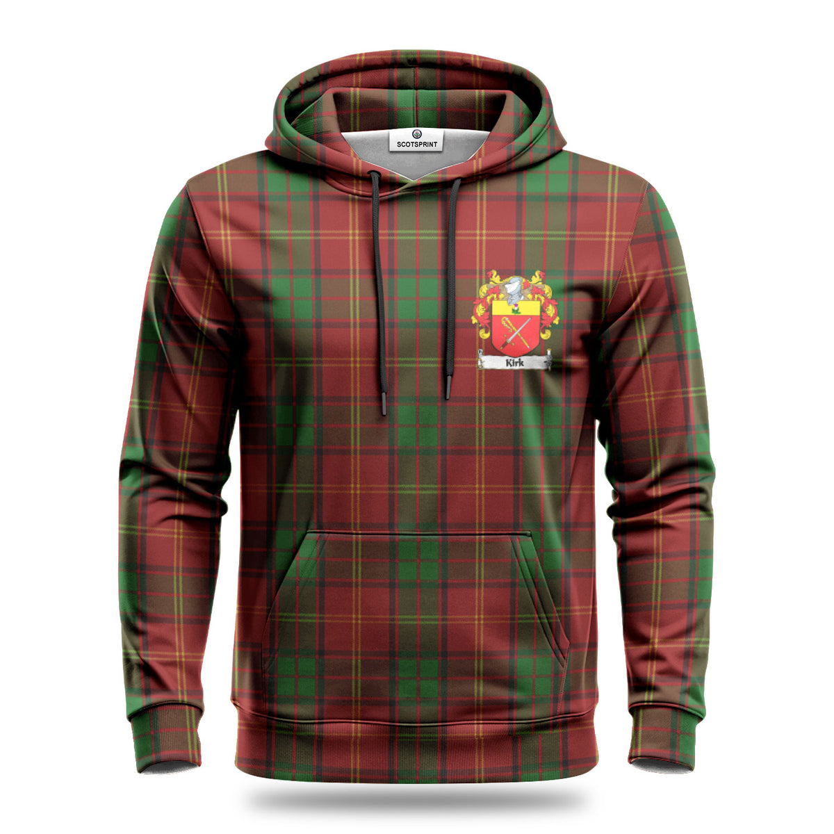 Kirk Tartan Coat of Arms Hoodie