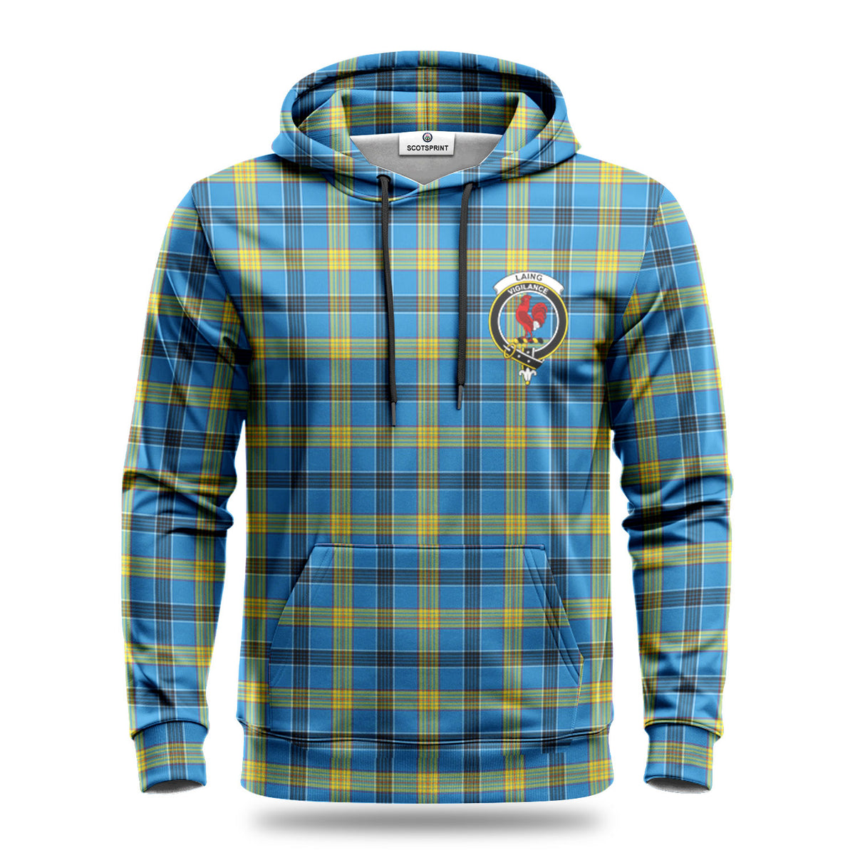 Laing Tartan Crest Hoodie