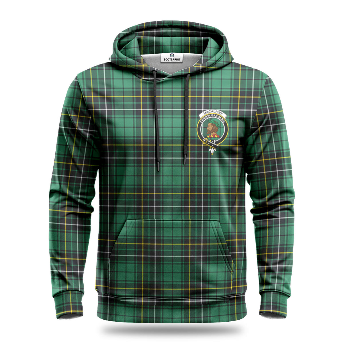 MacAlpine Ancient Tartan Crest Hoodie