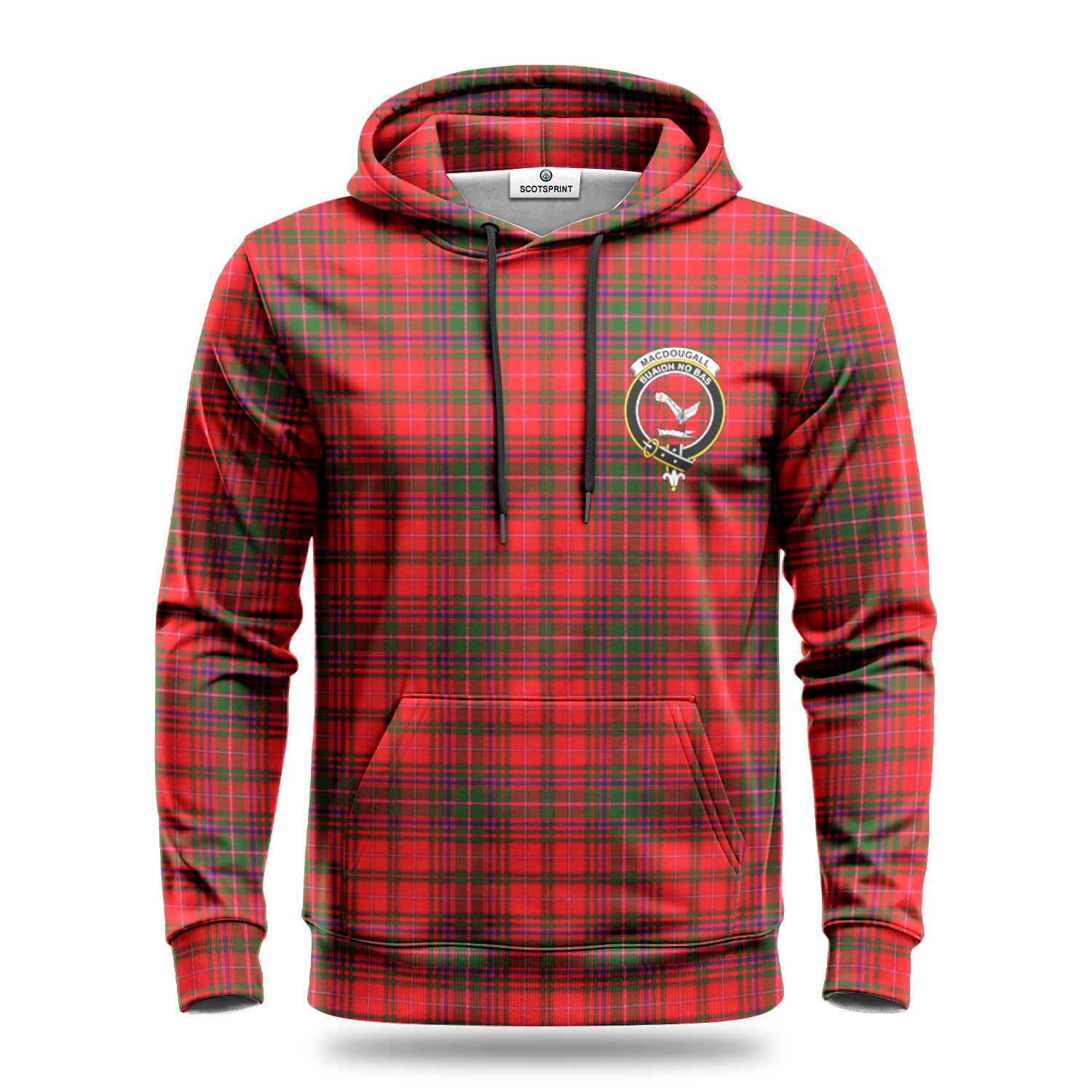 MacDougall Modern Tartan Crest Hoodie