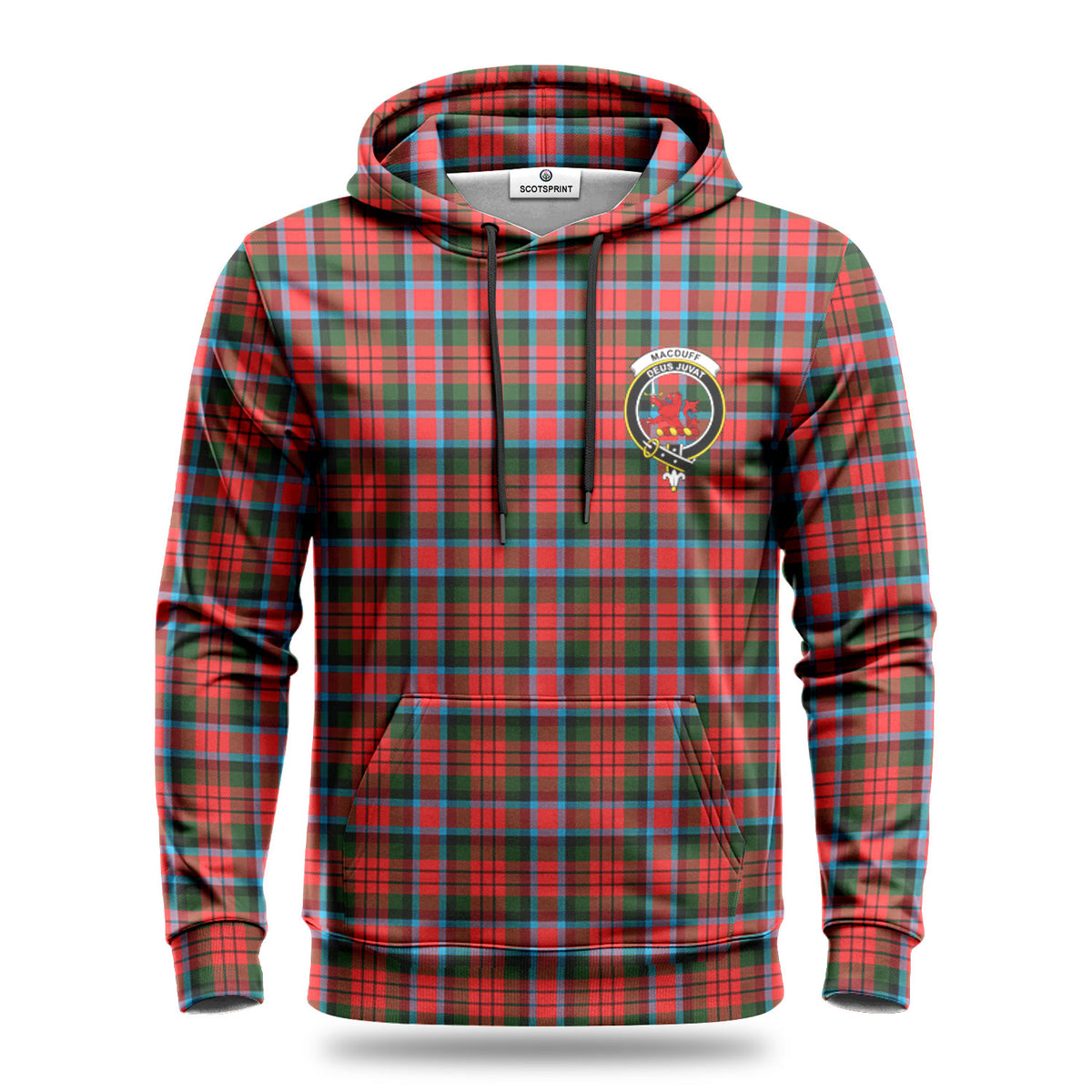 MacDuff Modern Tartan Crest Hoodie