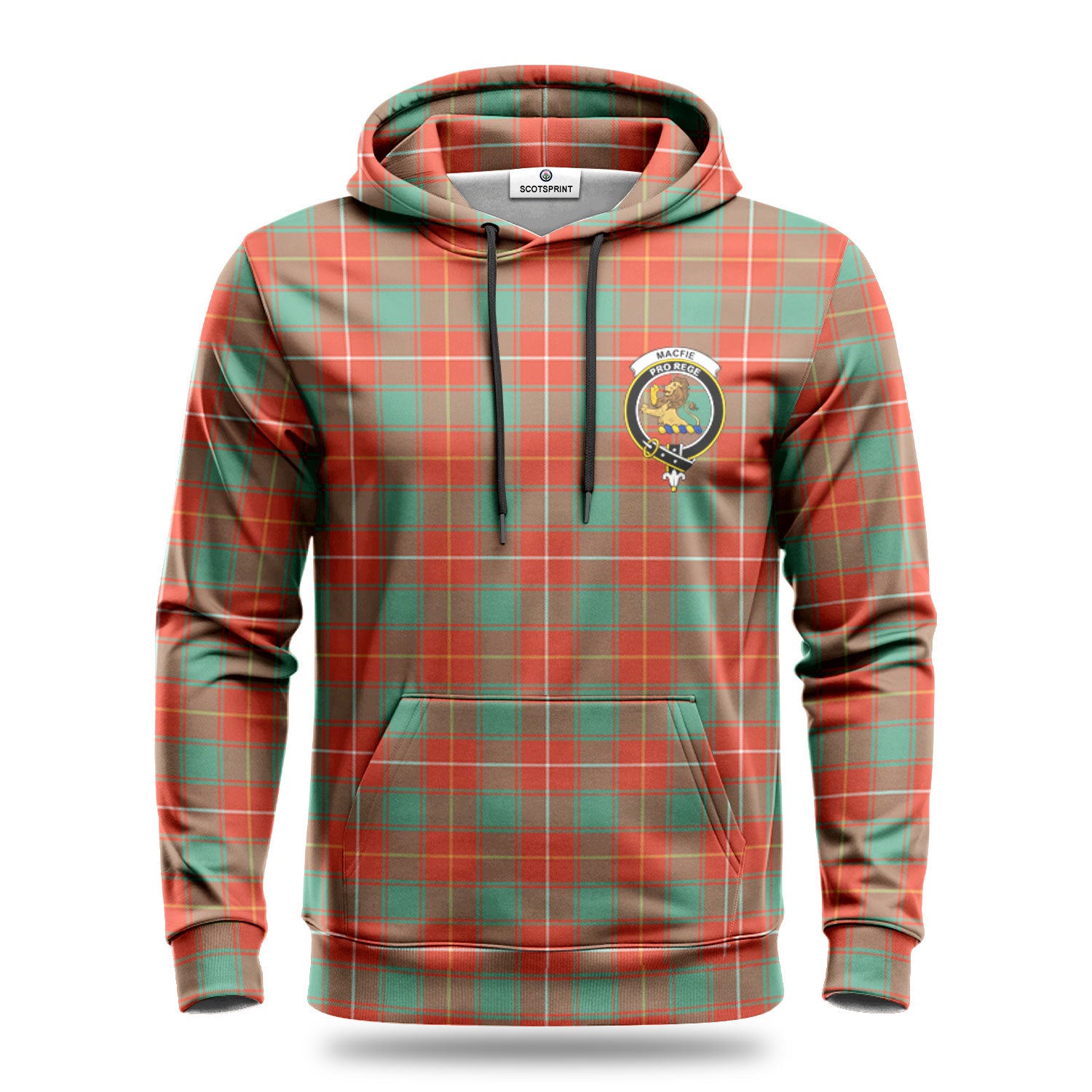 MacFie Ancient Tartan Crest Hoodie