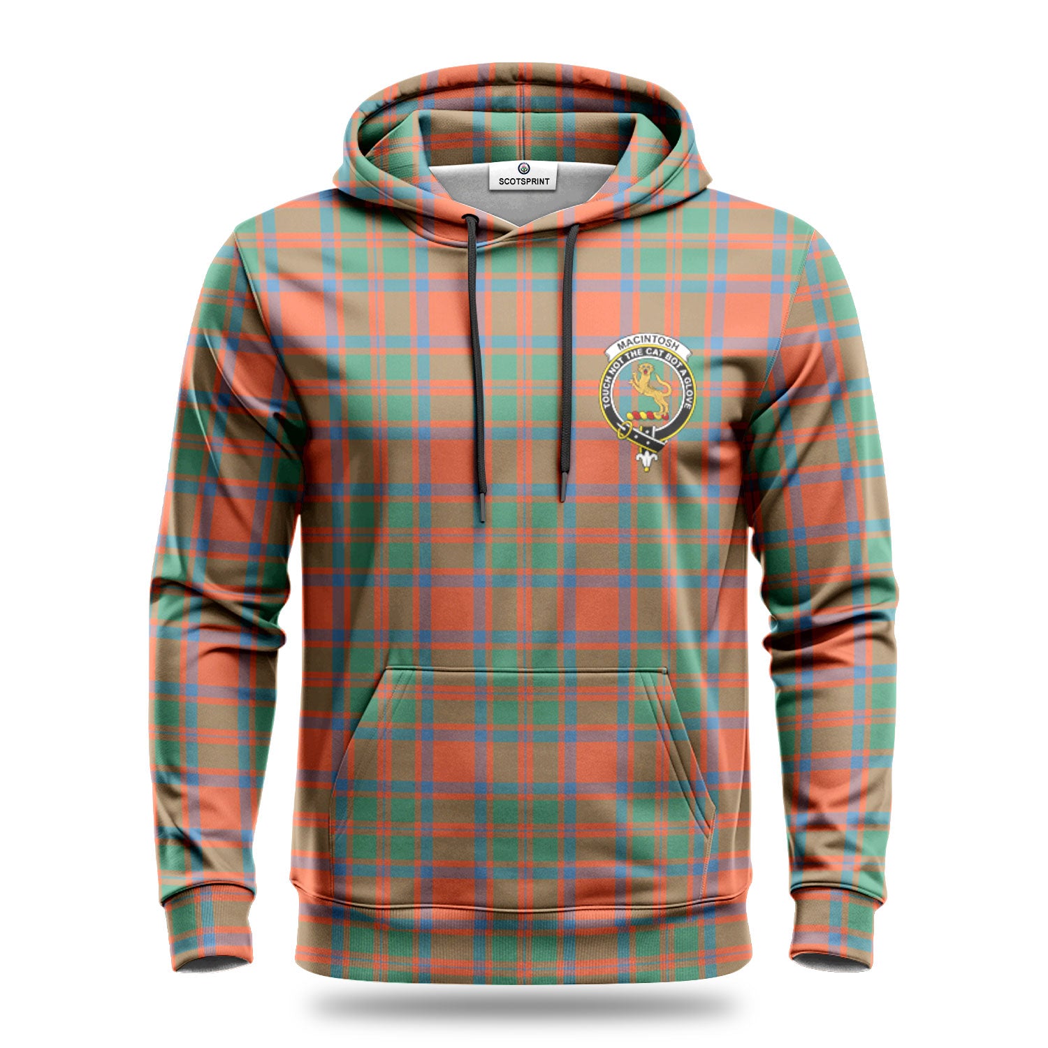 MacIntosh Ancient Tartan Crest Hoodie