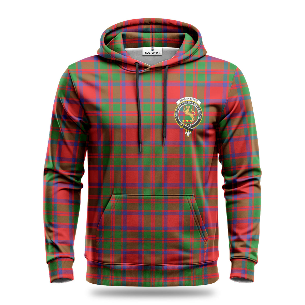 MacIntosh Modern Tartan Crest Hoodie