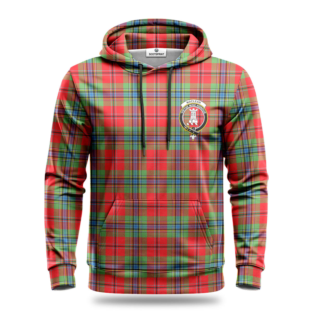 MacLean of Duart Modern Tartan Crest Hoodie