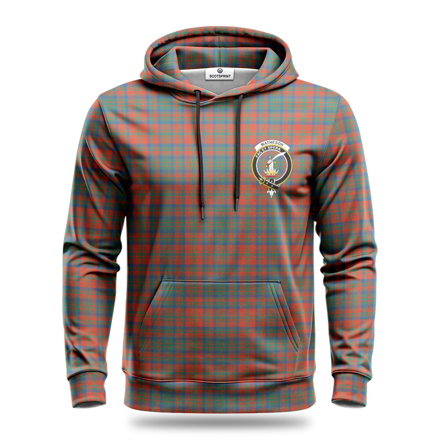 Matheson Ancient Tartan Crest Hoodie