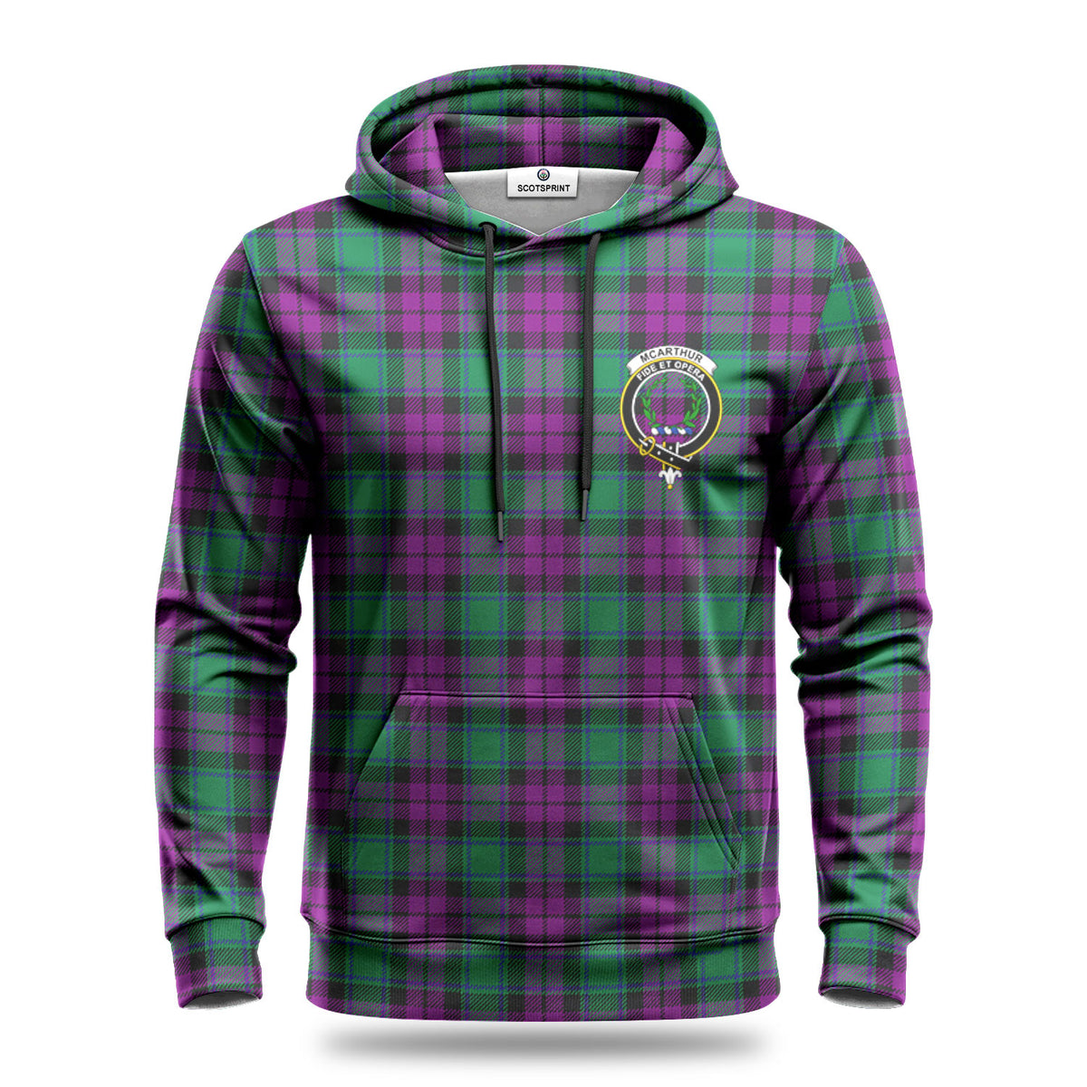 McArthur – Milton Tartan Crest Hoodie