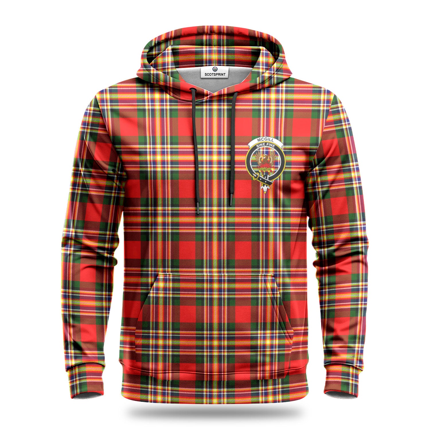 McGill Modern Tartan Crest Hoodie