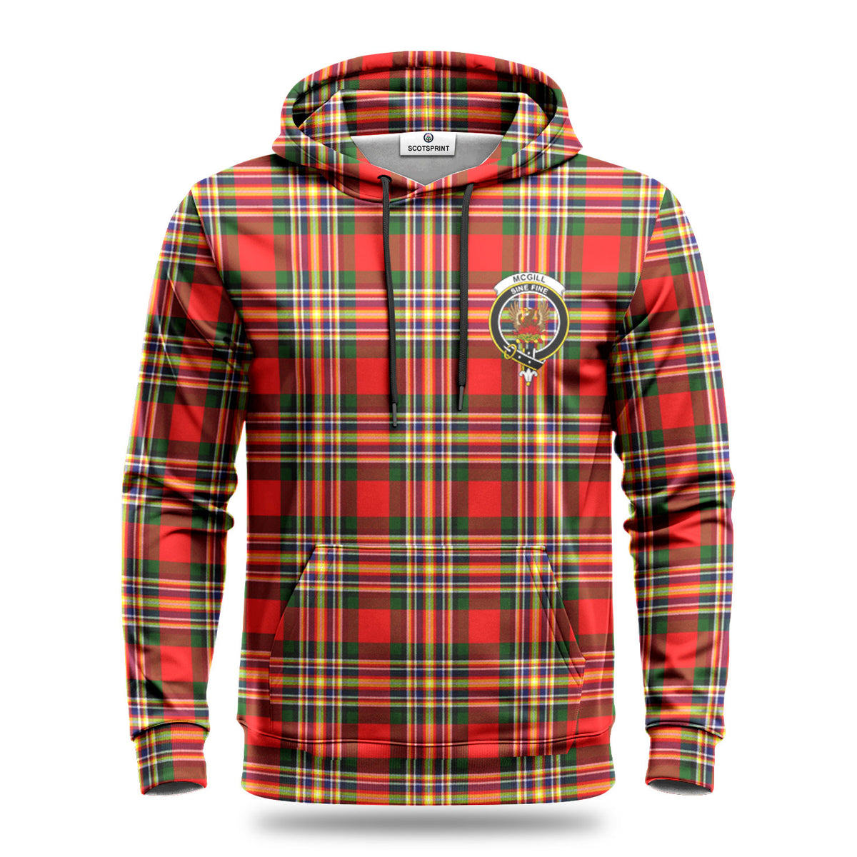 McGill Modern Tartan Crest Hoodie