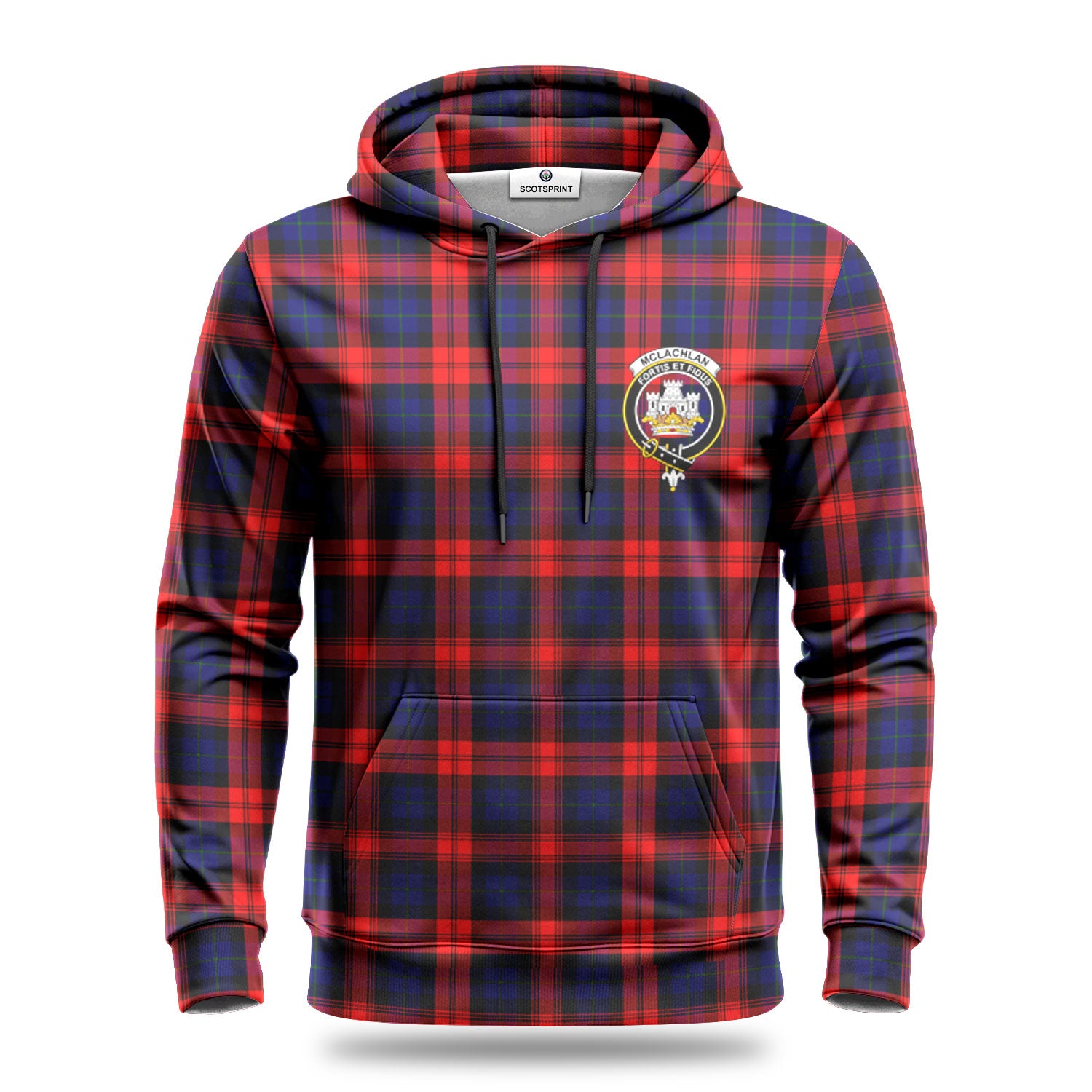 McLachlan Modern Tartan Crest Hoodie