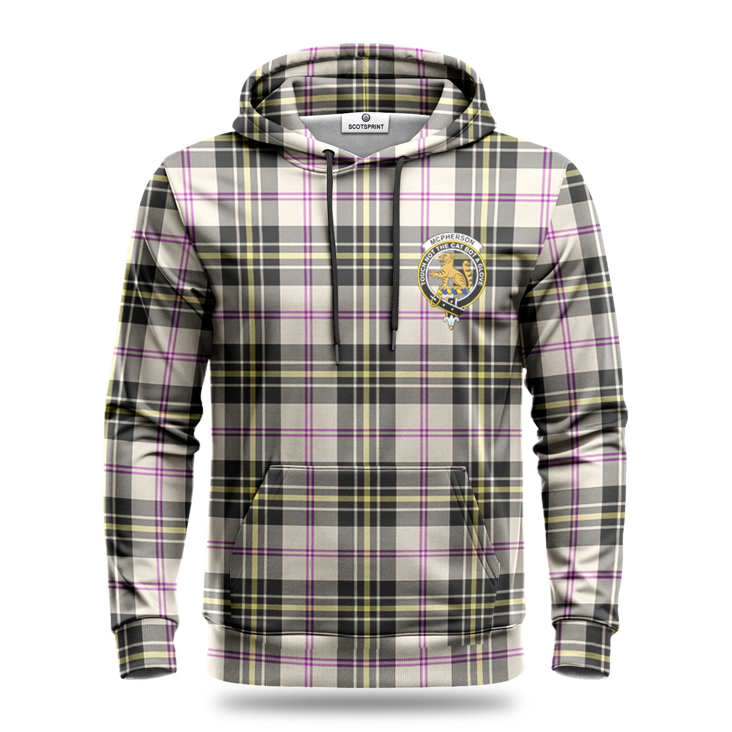 McPherson Dress Ancient Tartan Crest Hoodie