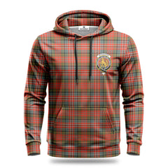 McPherson Weathered Tartan Crest Hoodie