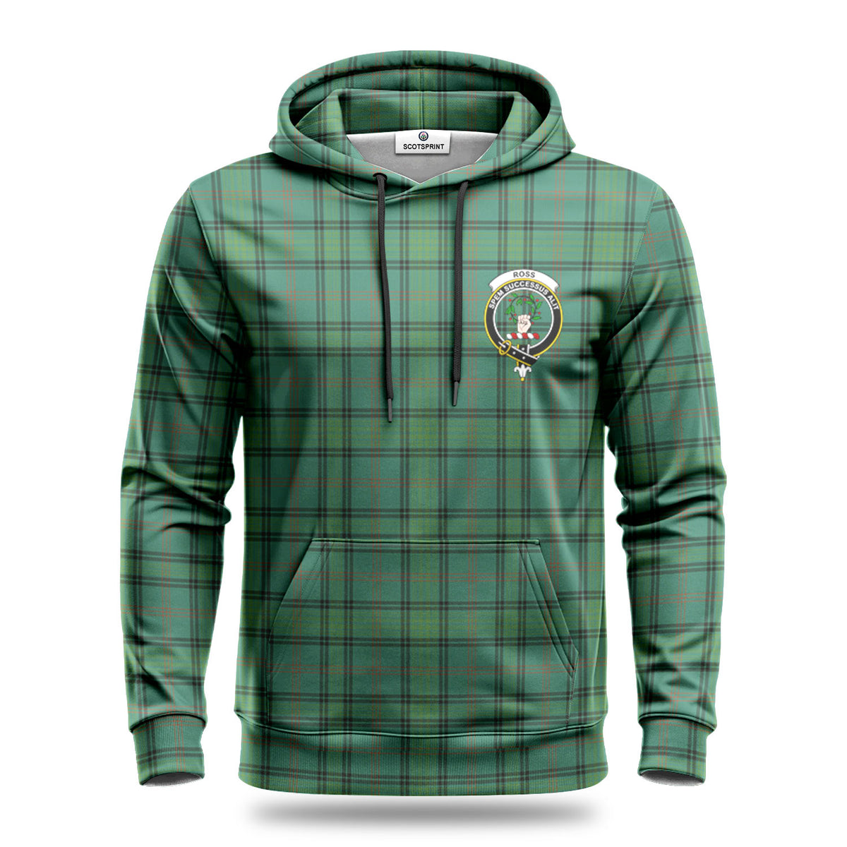 Ross Hunting Ancient Tartan Crest Hoodie