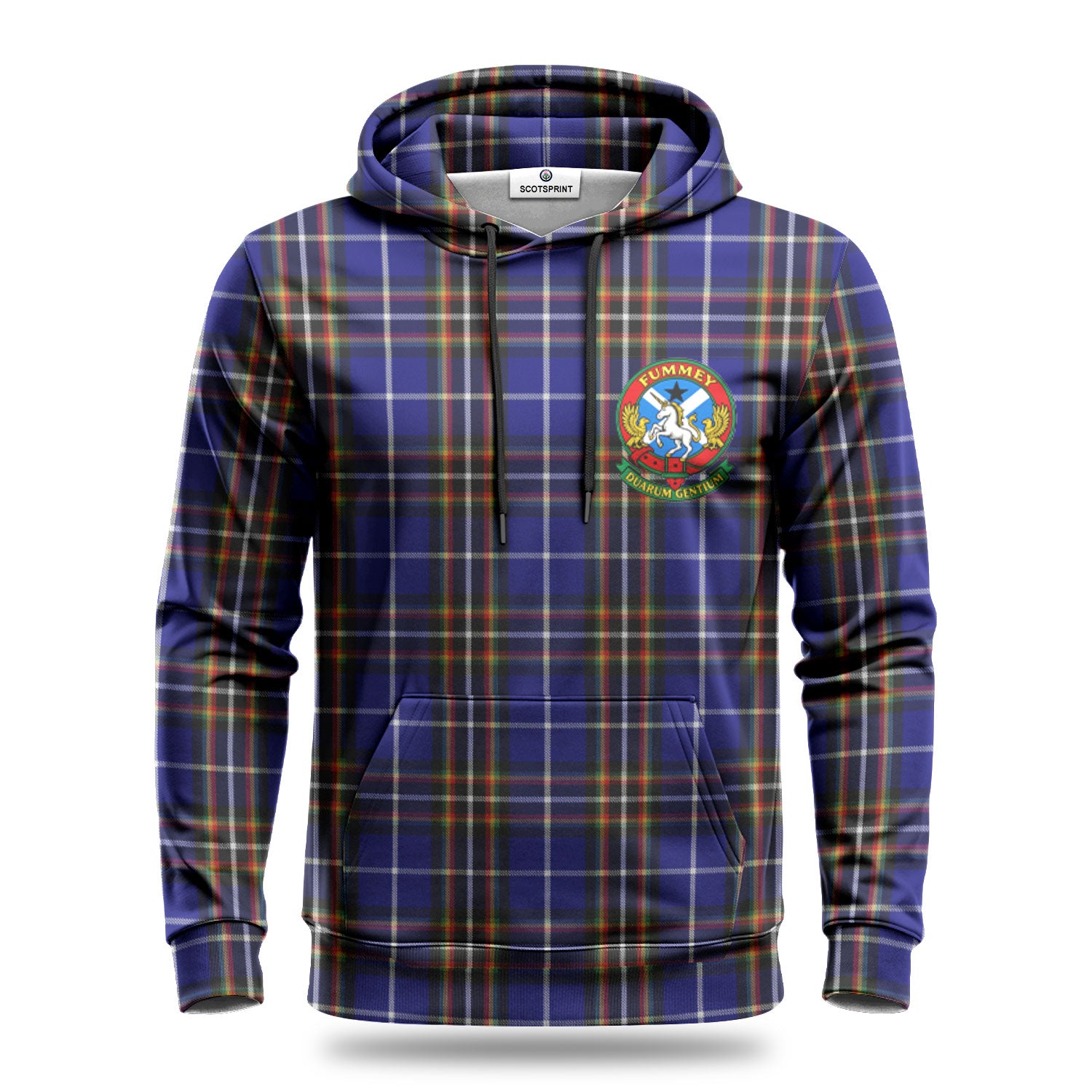 Scotland History Tours Tartan Crest Hoodie