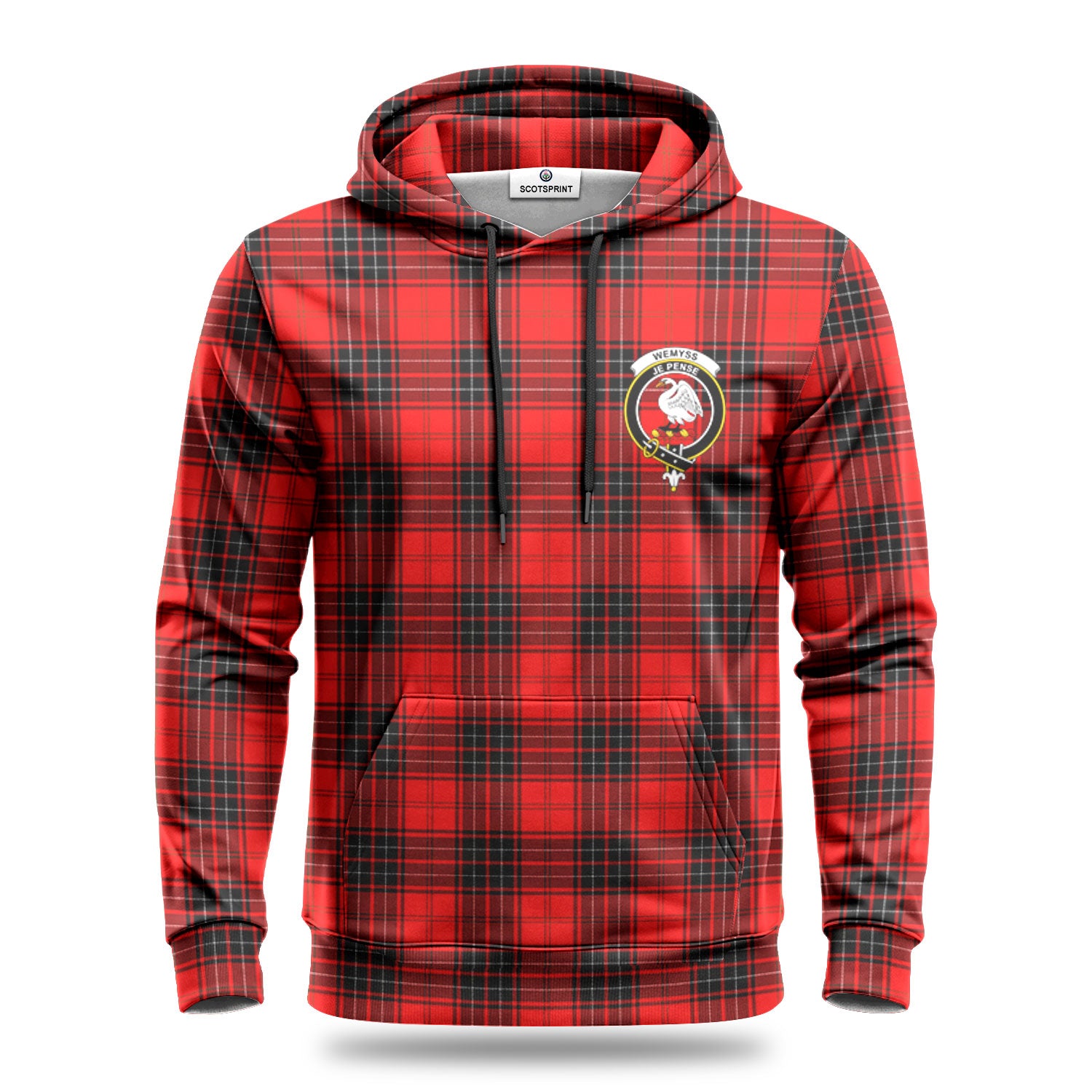 Wemyss Modern Tartan Crest Hoodie