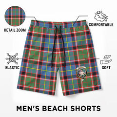 Aikenhead Tartan Crest Men's Beach Shorts