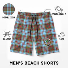 Anderson Ancient Tartan Crest Men's Beach Shorts