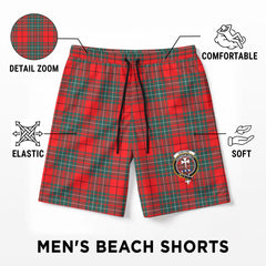Cheyne Tartan Crest Men's Beach Shorts