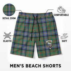 Cochrane Ancient Tartan Crest Men's Beach Shorts