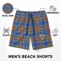 MacBeth Ancient Tartan Crest Men's Beach Shorts