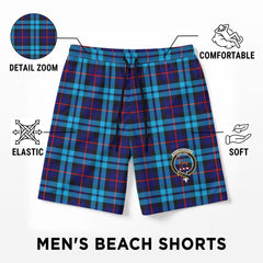 MacCorquodale Tartan Crest Men's Beach Shorts