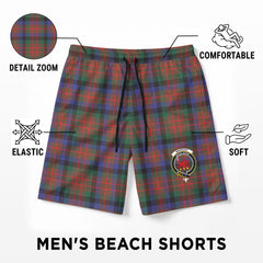 MacDuff Hunting Modern Tartan Crest Men's Beach Shorts