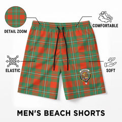 MacGregor Ancient Tartan Crest Men's Beach Shorts