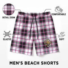 MacPherson Hunting Modern Tartan Crest Men's Beach Shorts