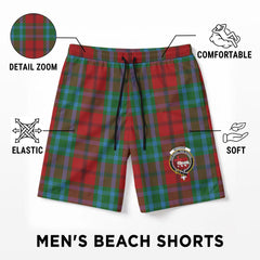 McCook Tartan Crest Men's Beach Shorts