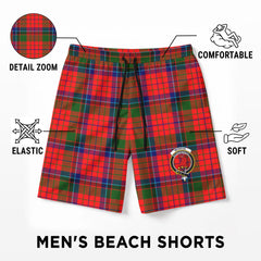 McNicol (of Scorrybreac) Tartan Crest Men's Beach Shorts