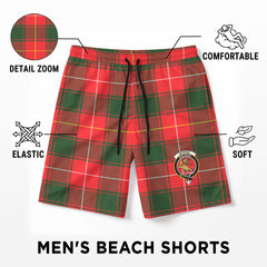 McPhee Tartan Crest Men's Beach Shorts
