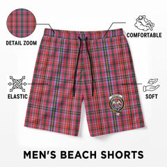 Straiton Tartan Crest Men's Beach Shorts