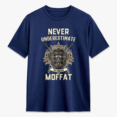Moffat Modern Tartan Crest 2D T-shirt - Never Underestimate Style