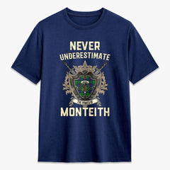 Monteith Tartan Crest 2D T-shirt - Never Underestimate Style
