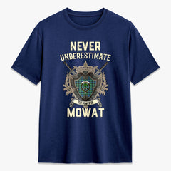 Mowat Ancient Tartan Crest 2D T-shirt - Never Underestimate Style
