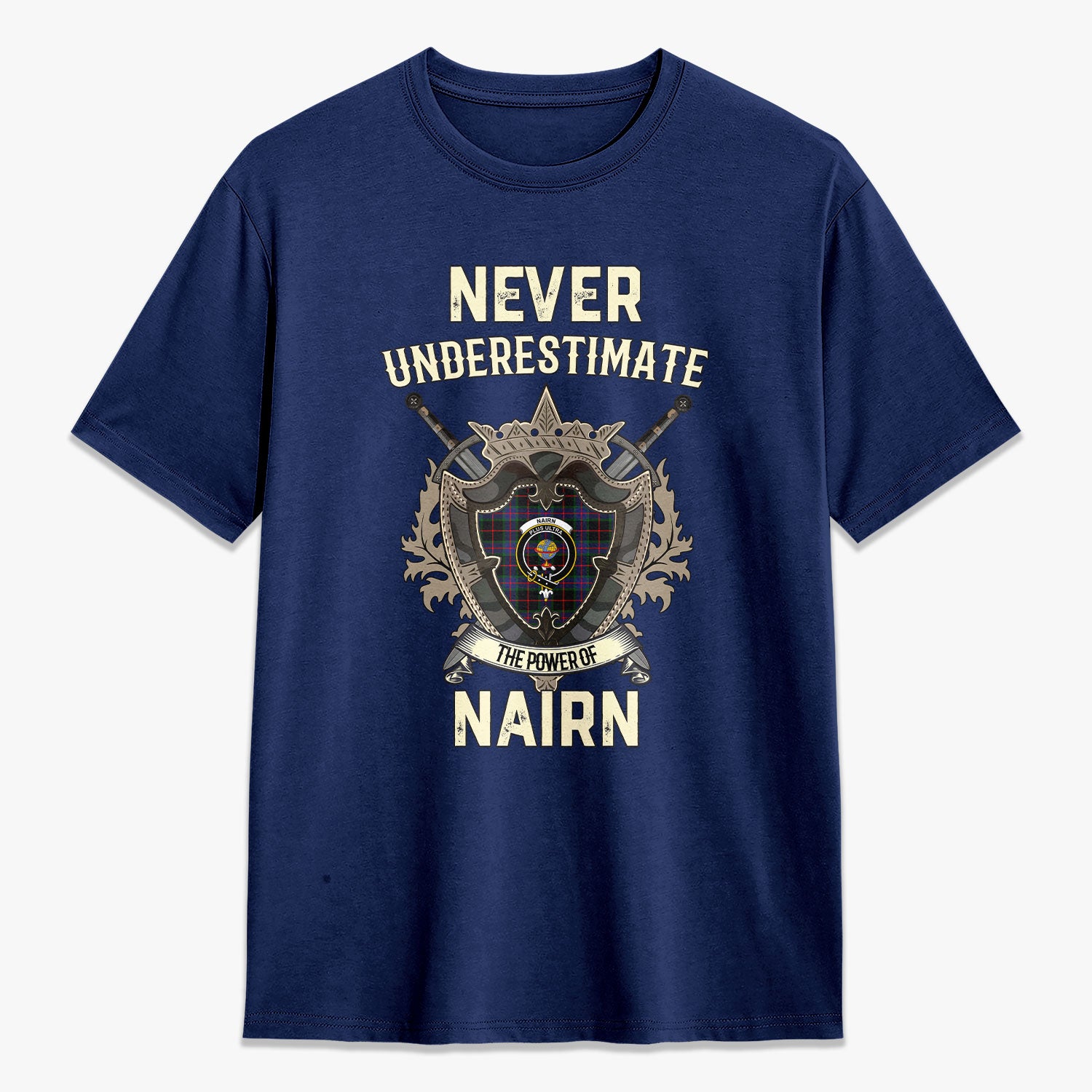 Nairn Tartan Crest 2D T-shirt - Never Underestimate Style