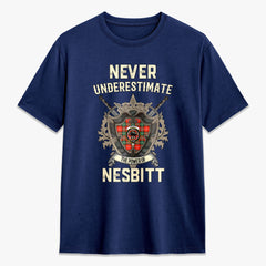 Nesbitt Ancient Tartan Crest 2D T-shirt - Never Underestimate Style