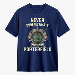 Porterfield Tartan Crest 2D T-shirt - Never Underestimate Style