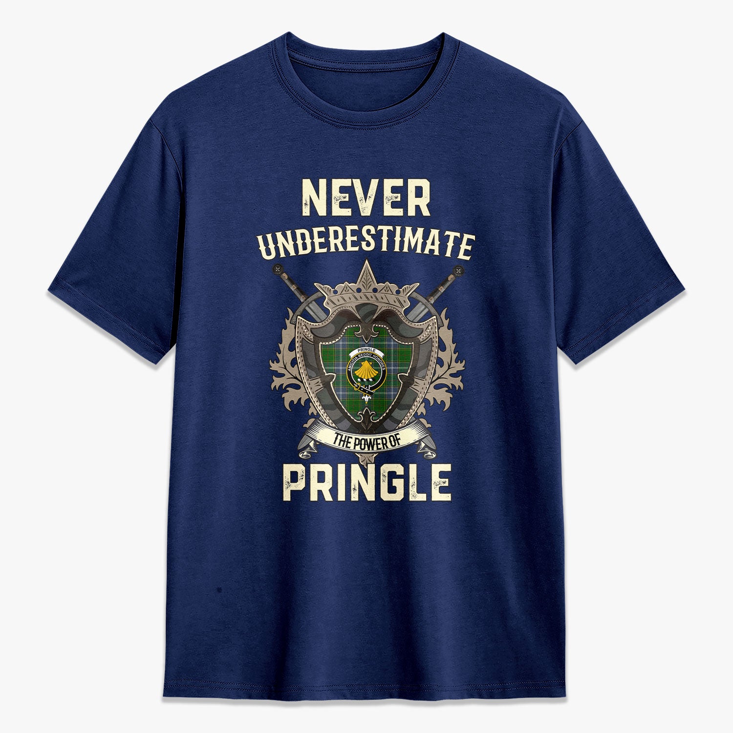 Pringle Tartan Crest 2D T-shirt - Never Underestimate Style